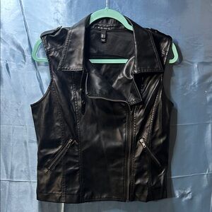 FANG Black Leather Jacket